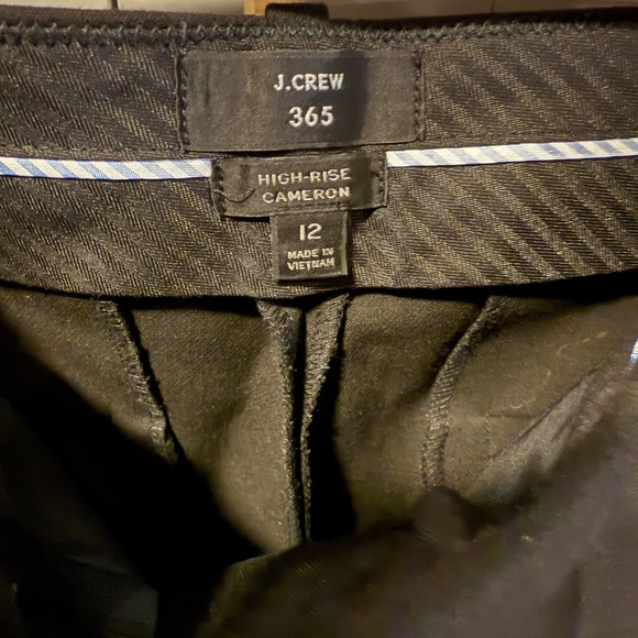 J.Crew High-Rise Cameron Pant in Four-Season Stretch | Black | Size 12 - Picture 4 of 4